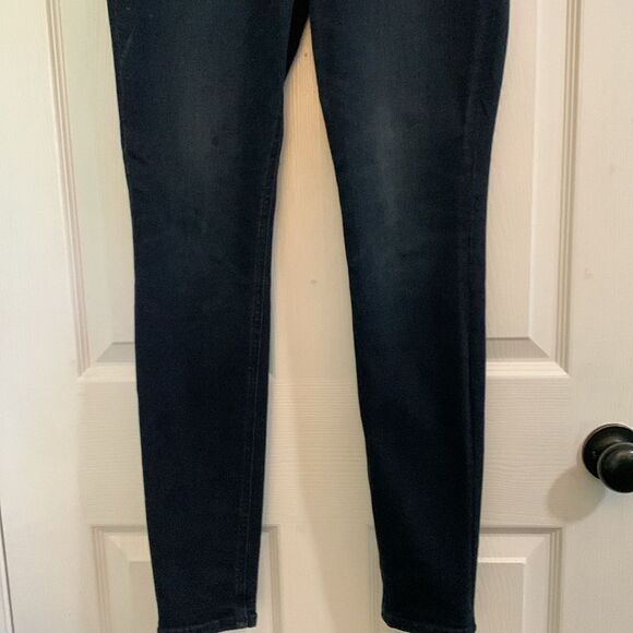 Express Stretch + Denim Perfect Curves Dark Wash Legging High Rise Size 2 R - Picture 3 of 8